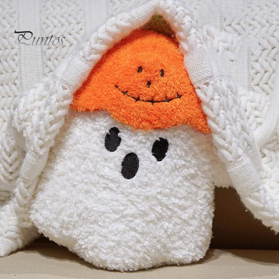 Cute Pumpkin Decor for Home Ghost Plush Doll, Soft Stuffed Toy Halloween Decoration, Collectibles Gift Fluffy Decorative Throw Pillow, Holiday