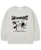 UNION GARMENTS Starspider Fleece-Lined Oversized Sweatshirt Oatmeal