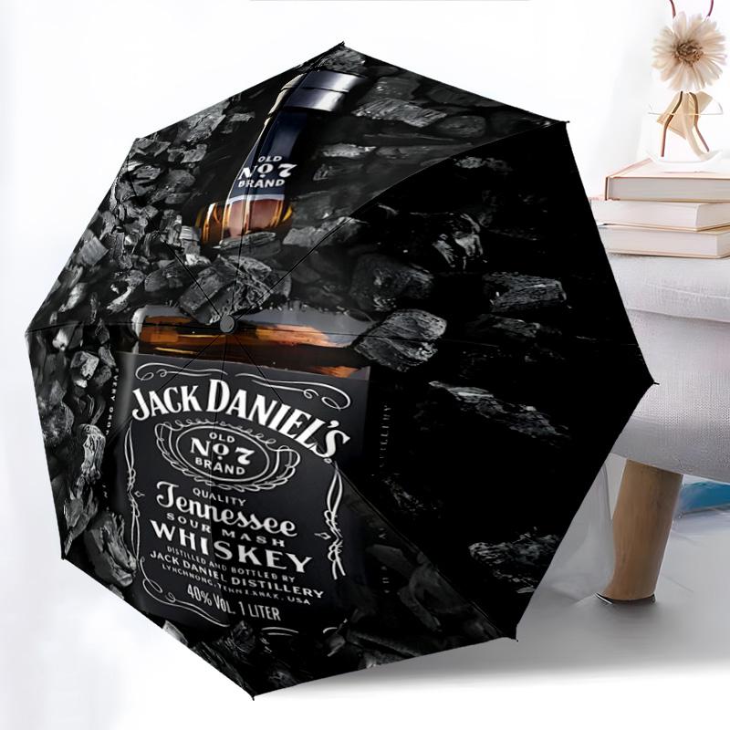 Jack Daniel's Legacy Automatic Umbrella - Suitable Travel Outdoor Portable Umbrella Birthday Gift Daily Essentials