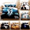 Digital 3D Printing Michael Jackson Three-Piece Bedding Quilt Cover Pillowcase Home Textiles