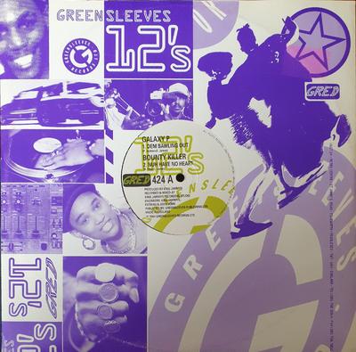 12inch Record GALAXY P / BOUNTY KILLER - Dem Bawling Out / Nuh Have No Heart GRED424 Greensleeves Re 1994 UK Reggae, Ska & Dub Used
