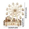 3D Wooden Puzzles for Adults Ferris Wheel Music Box Handmade DIY Crafts Model Kits for Women Birthday And Christmas Gifts