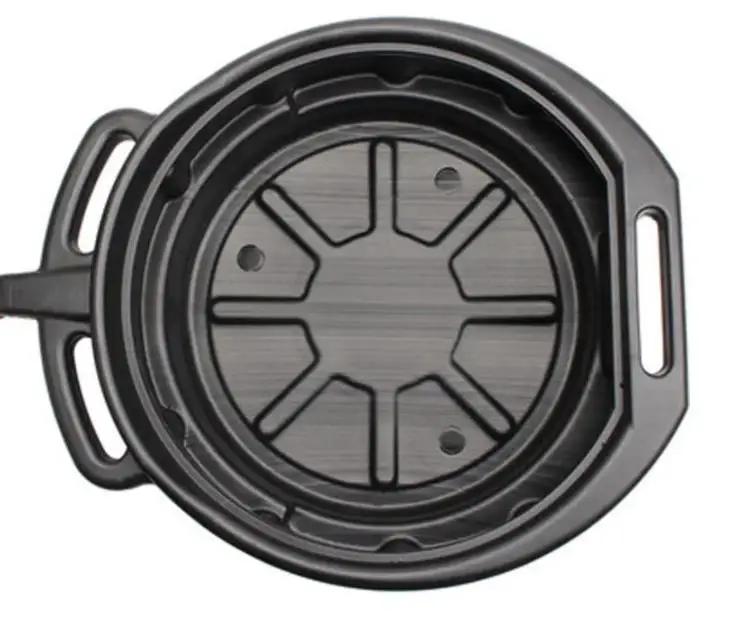 15L Oil Drain Pan Waste Engine Oil Collector Tank with Handle Gearbox Oil Drip Tray for Car Repair Fuel Fluid Change Garage Tool