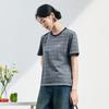JOY SPEAKER Women's Striped Round Neck T-shirt