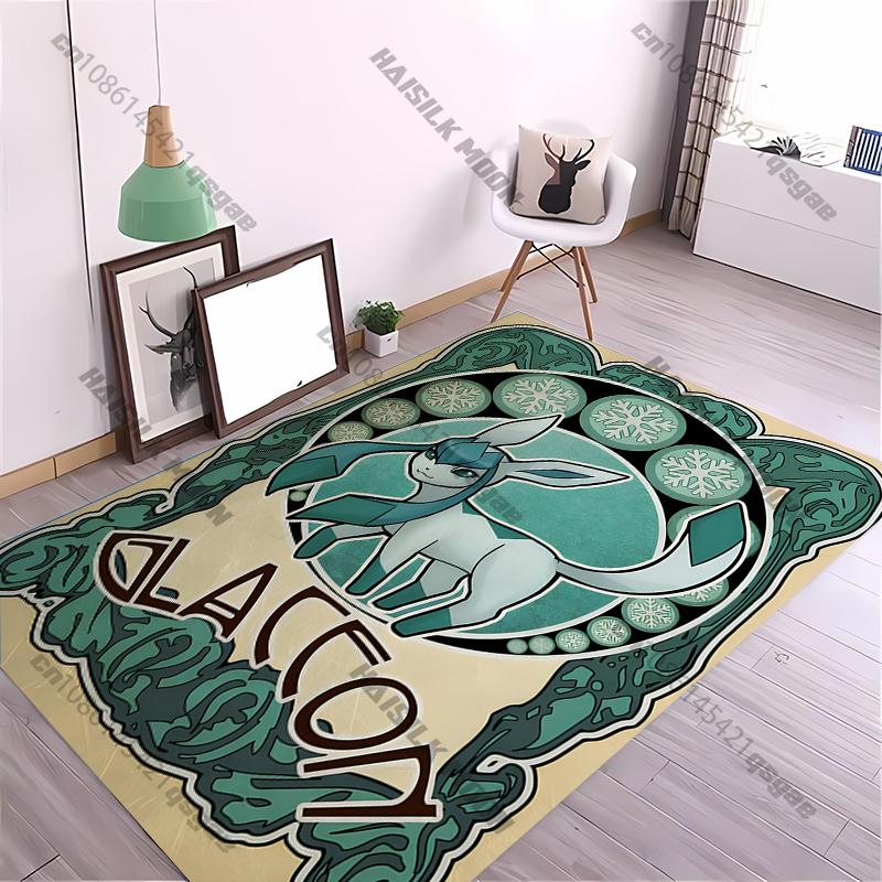 Free Shipping! Various Styles Anime Eevee Evolution Rug,Carpet for Bedroom Living Room Sofa Kids Room All Seasons Decor Mat Gift
