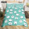Cartoon Sheep Farm Animals Duvet Cover Set, Butterfly Princess Bedding Set, Soft Comfortable Breathable Duvet Cover