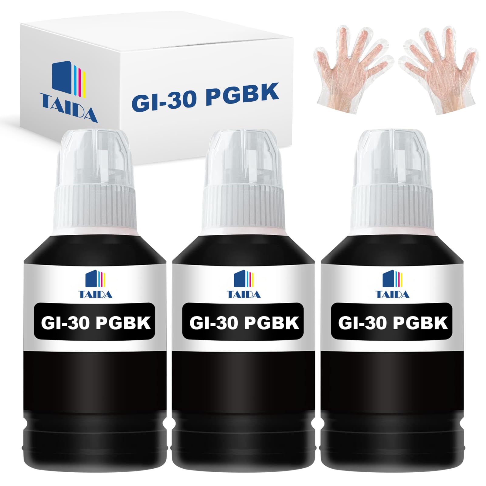 

Сумісні чорні чорнильні пляшки Canon по 170 мл чорного кольору для Canon Compatible та GM2030 GI-30PGBK (Набір 3, Пігмент) Чорнило GI-30, з G7030, G6030, G5030,