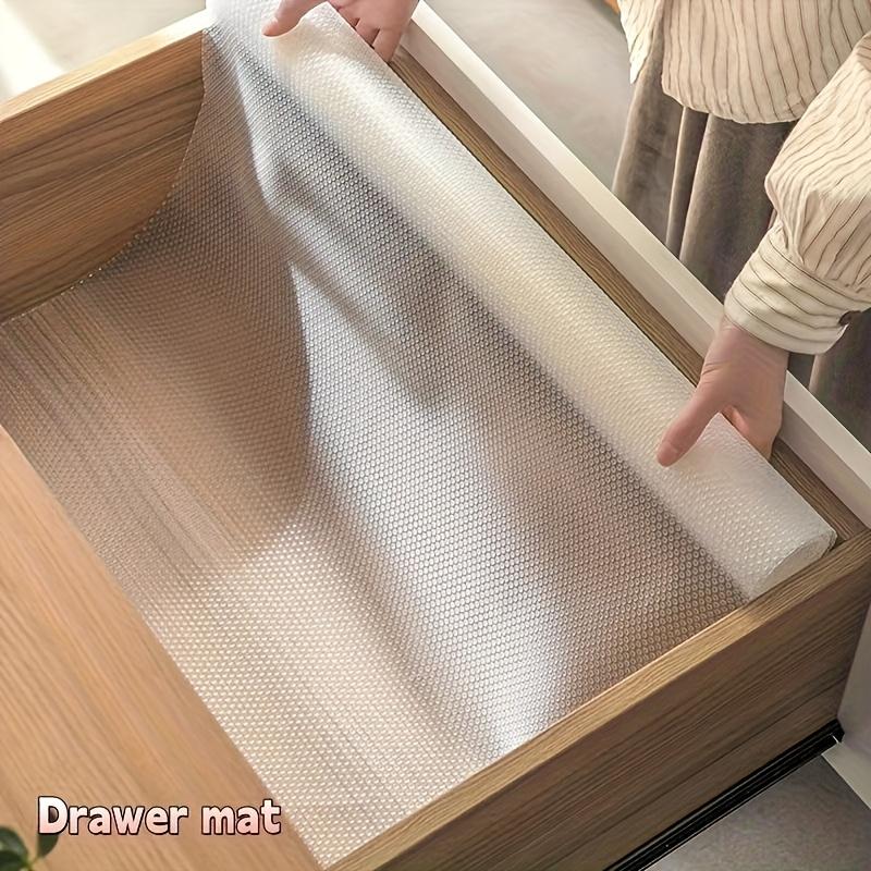 1M Cabinet Refrigerator Mat EVA Environmentally Drawer Mat Shelf Cover Liners Non Slip Waterproof Closet Placemat Table Pad