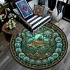 Fish Insects Nature Round Area Rug Under Office Chairs Bedroom Living Room Home Decor