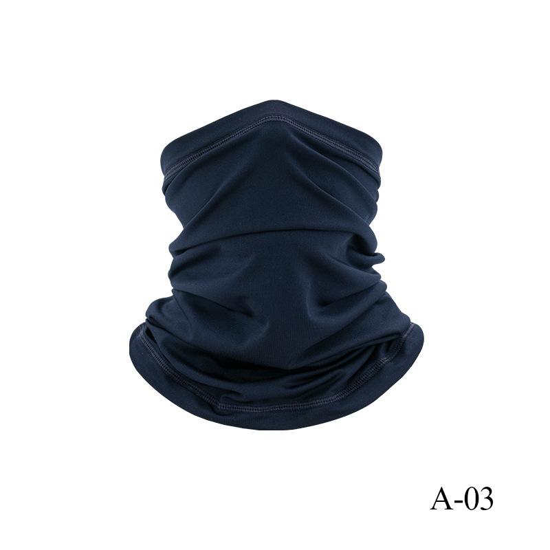 Proteção UV Cobertura Facial de Seda Gelo Tubo de Pescoço Bandana Lenço para Esportes ao Ar Livre Respirável Lenço para Caminhada Polaina de Pescoço Bandana