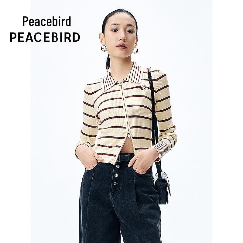 

PEACEBIRD Men s Oblique Placket Cardigan M