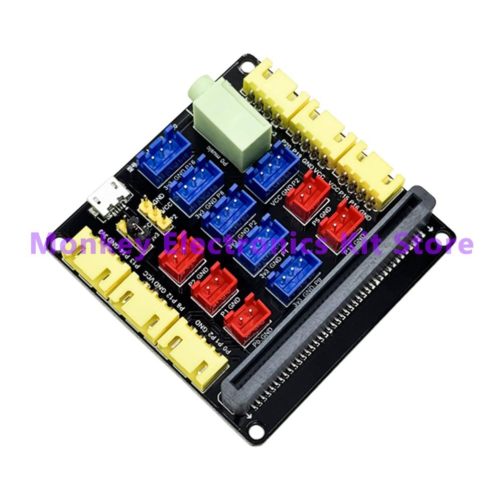1PCS Micro:bit Expansion plate V1.0 , V2.0 , V3.0 suitable for micro:bit go NRF5182 Development board  Python connector