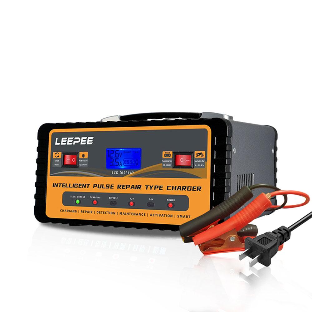 

130 Вт Бытовые зарядные устройства для хранения аккумуляторов Интеллектуальное импульсное восстановление Подходят для свинцово-кислотных аккумуляторов Зарядное устройство для автомобильного аккумулятора 12 В/5 А 24 В/3 А