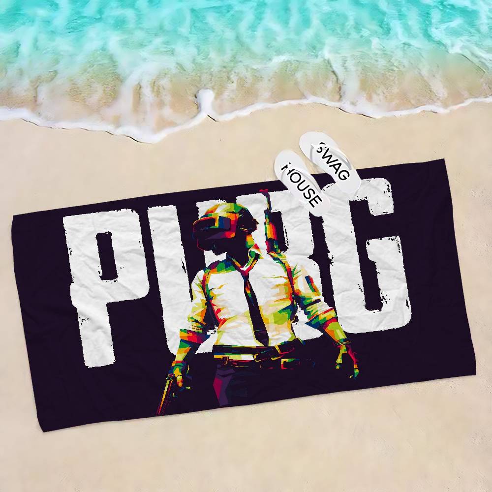 Asciugamano da Spiaggia in Microfibra per Tiro Sportivo Competitivo Tattico P-Pubg Assorbente Asciugatura Rapida per Resort Balneari Arrampicata in Montagna