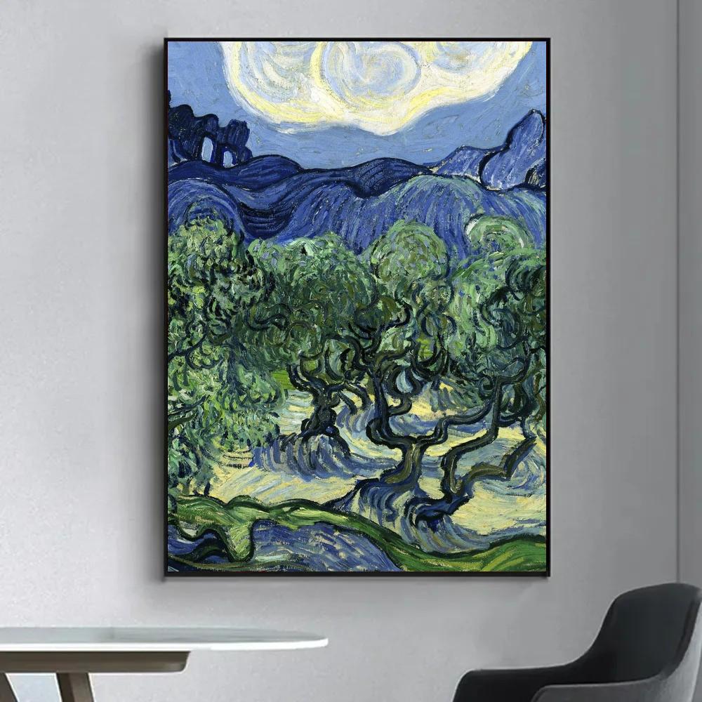 1 Stück Van Gogh Meisterwerk Poster Selbstklebend Kunst Wasserdicht Papier Aufkleber Kaffeehaus Bar Raum Wanddekor