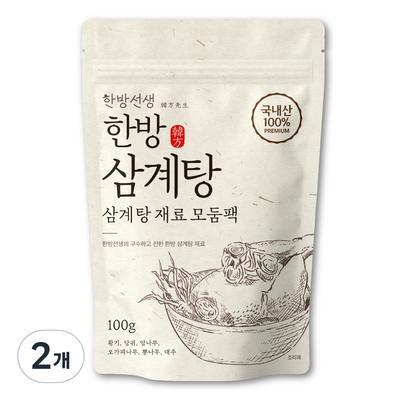 Oriental Medicine Teacher's Samgyetang Ingredients, 100g, 2 Pieces