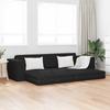 Sofa Bed Black 245 x 78 x 77 cm Fabric