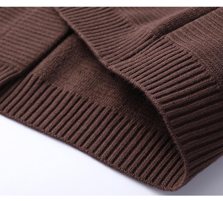Men's Korean Style Slim Fit Knit Lapel Cardigan Sweater - Spring & Autumn Casual Trendy Jacket