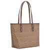 Coach City 30 Logo Print Tote Bag Women tote bags Brown Yellow CCQ28-IMXHE