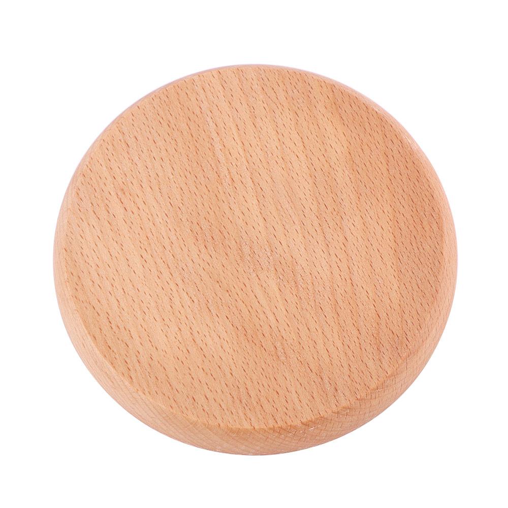 Beech Wood 1pc Holder Dish Cake Snack Serving Tray Dessert Plates Dinner Plate Tableware