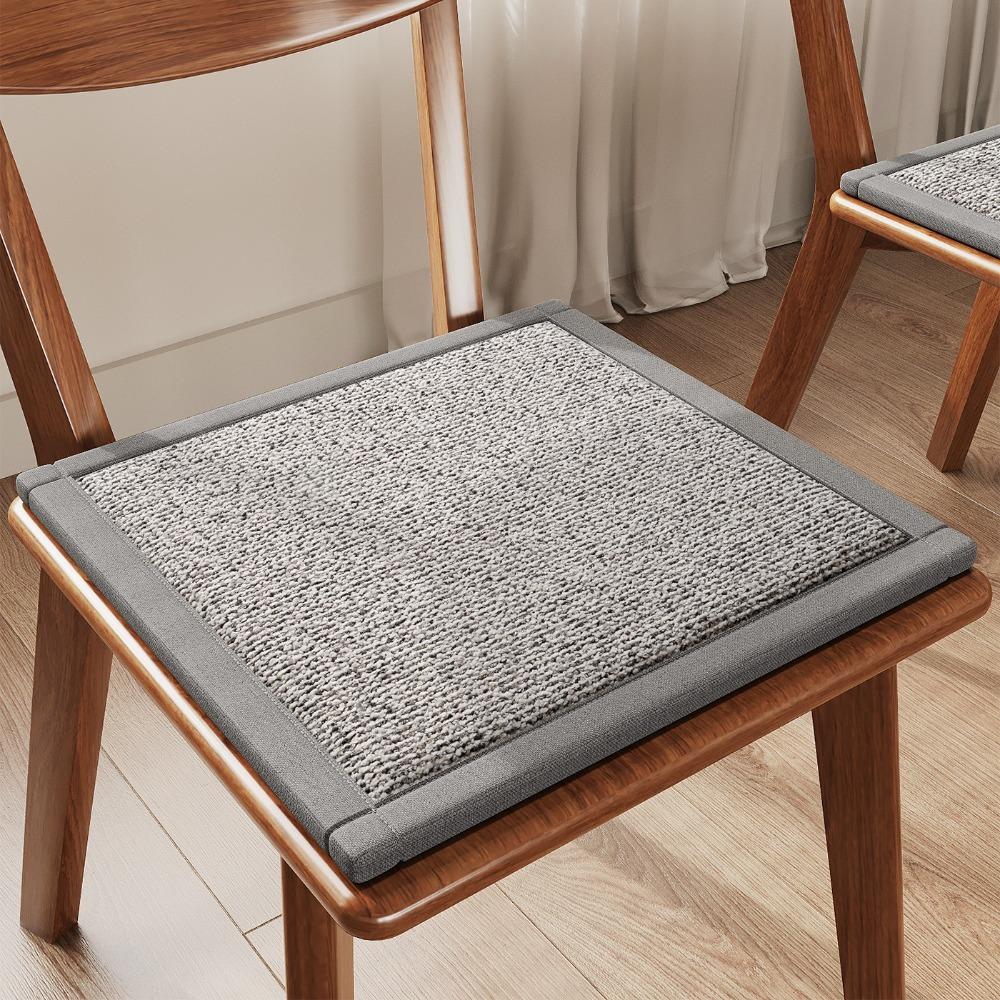 

Ergonomic Thickened Dining Chair Cushion Breathable Non-Slip Chair Pad Square Slow Rebound Stool Cushion All-Season сірий
