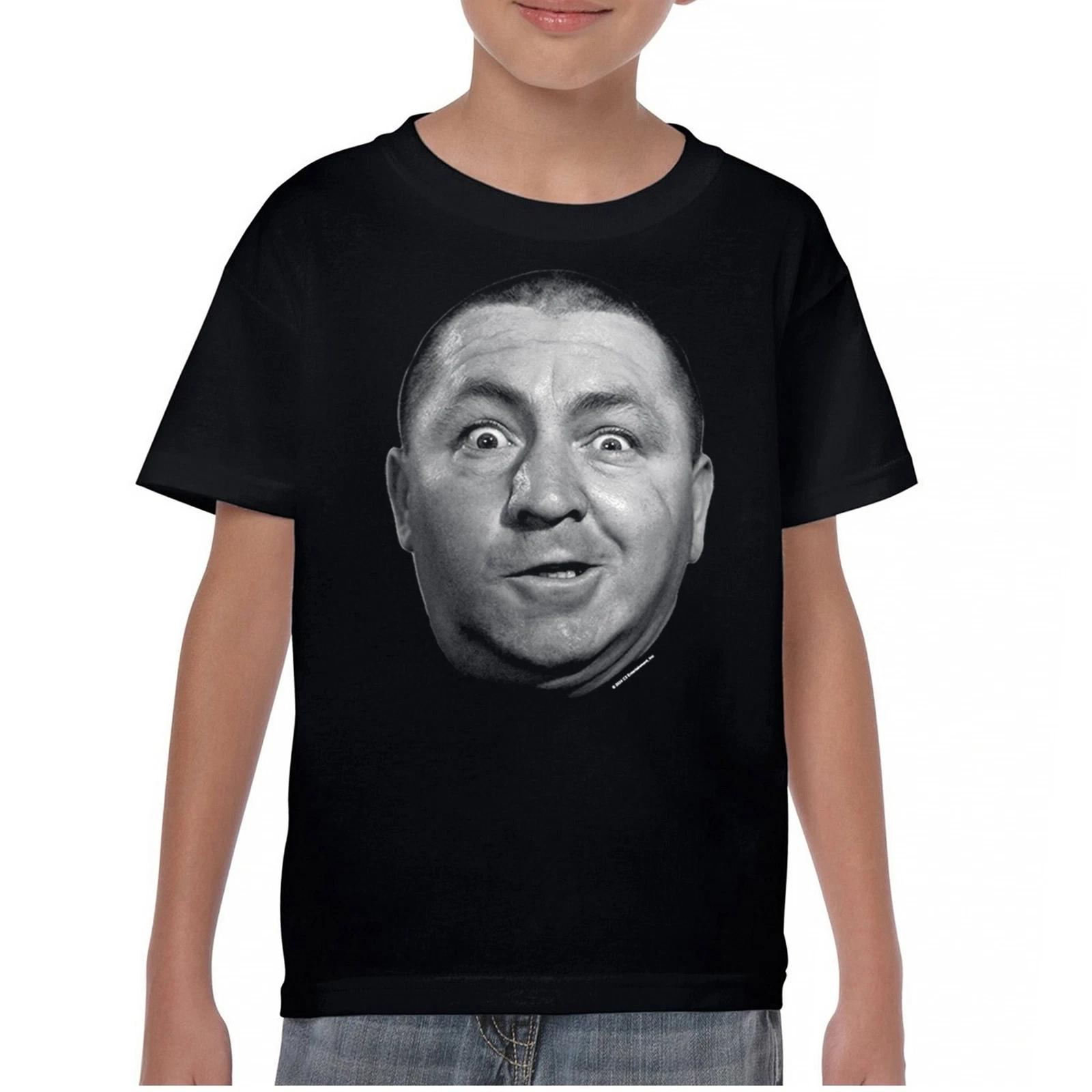 Curly The Three Stooges Youth kids boys T-Shirt 3 Wise Guys Legends Moe Larry Shemp Kids 100