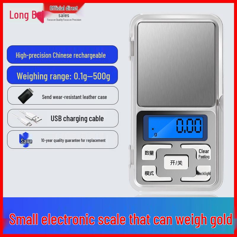 Mini Precision Scale 0.01g for Jewelry, Tea, and Household Use