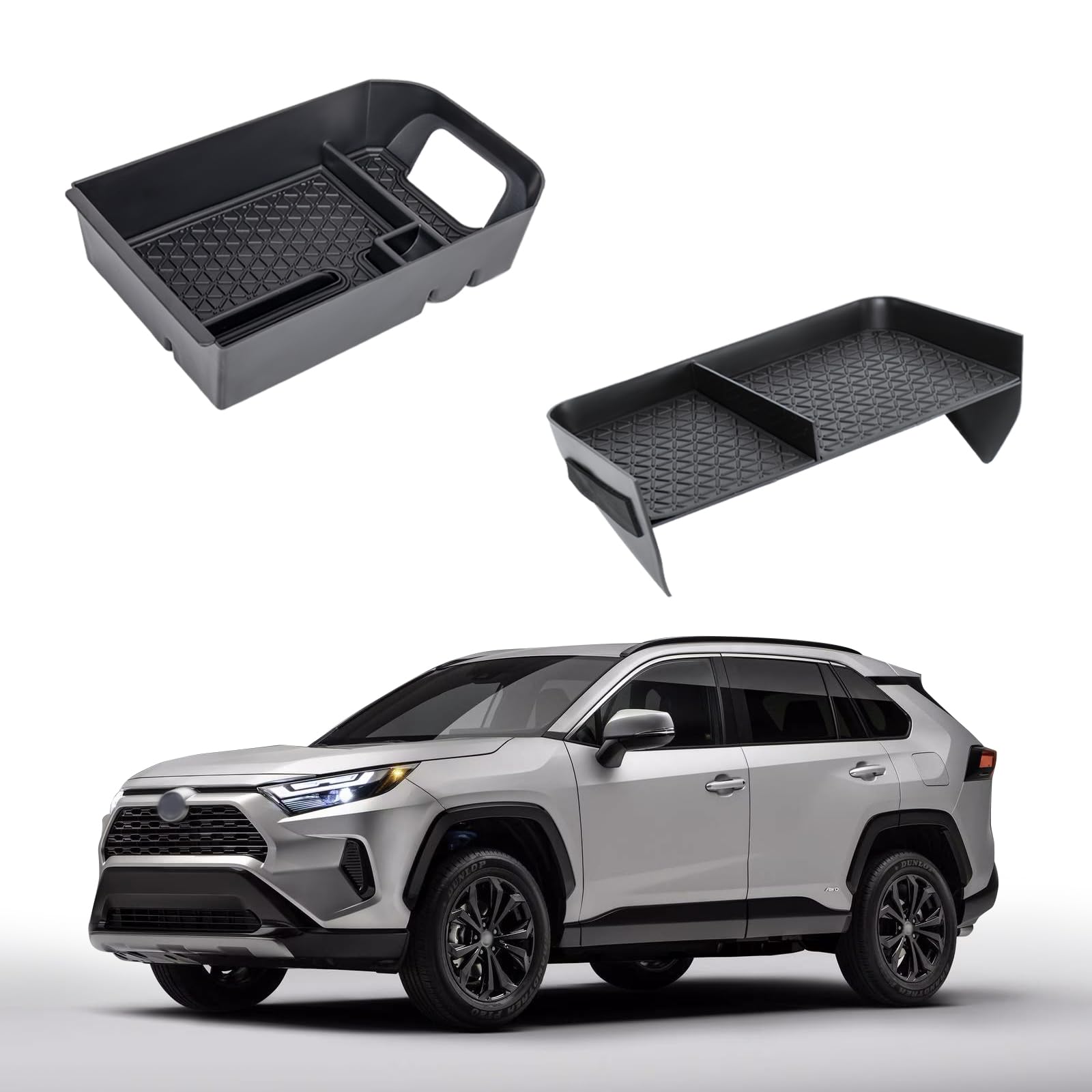 

Neepiar Center Console Organizer Tray and Armrest Storage Box for Toyota RAV4 2025 2024 2023 2022 2021 2020 Insert Secondary Storage Box Accessories чёрный