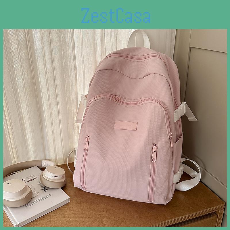 Fashion Capacity Big Backpack With Solid Color Design And Letter Decor For Daily