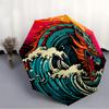 1pc Dragon, Ocean Waves Automatic Open/close, All-Season Portable Folding Umbrella for Friends, Travel, Everyday Yy250812140
