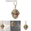 Unique Black Myth Wukong Cartoon Pendant Necklace Eye-catching Red Eye Design For Unisex Fashion