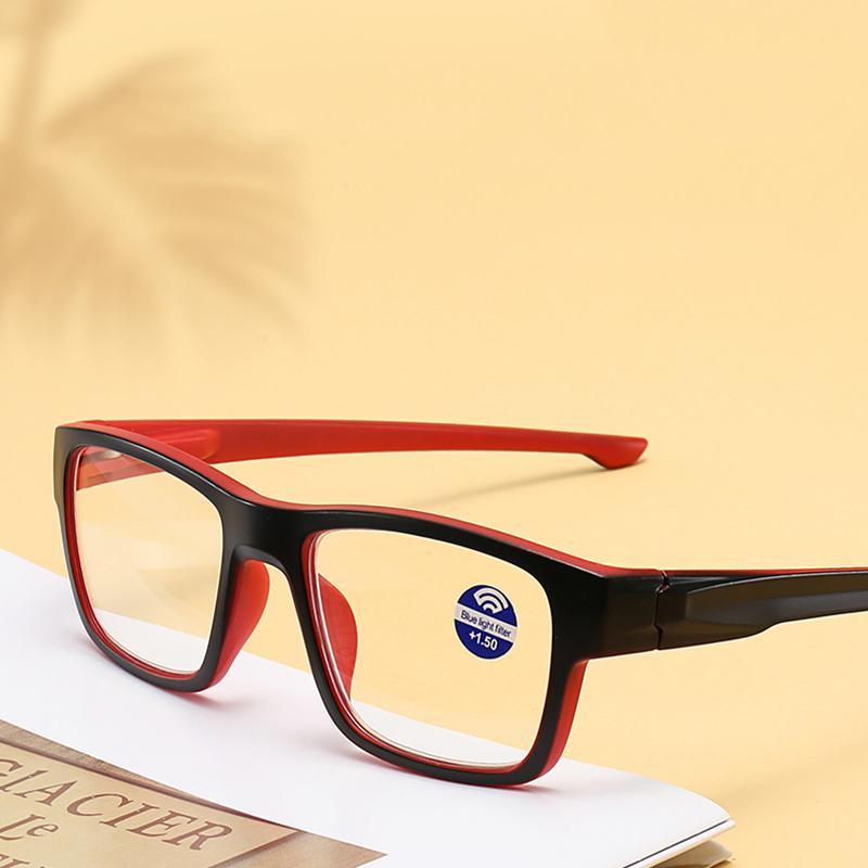 Latest Stylish Reading Eyeglasses Anti-blue Lightweight Ultra-clear Square Frames Sports Reading Eyeglasses 405
