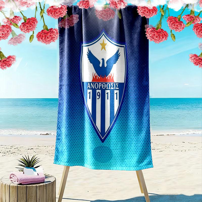 Anorthosis Famagusta FC Print Beach Towel, Large Soft Quick Dry Towel for Beach Camping Swimming