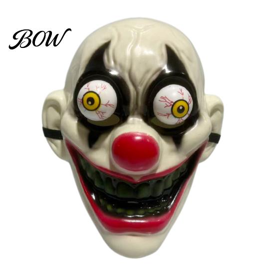 Hard Material Scary Party Mask Halloween Horror Full Face with Protruding Bloodshot Eyeballs, Eyeball Thriller Prop for Adult Cosplay Costume Parties