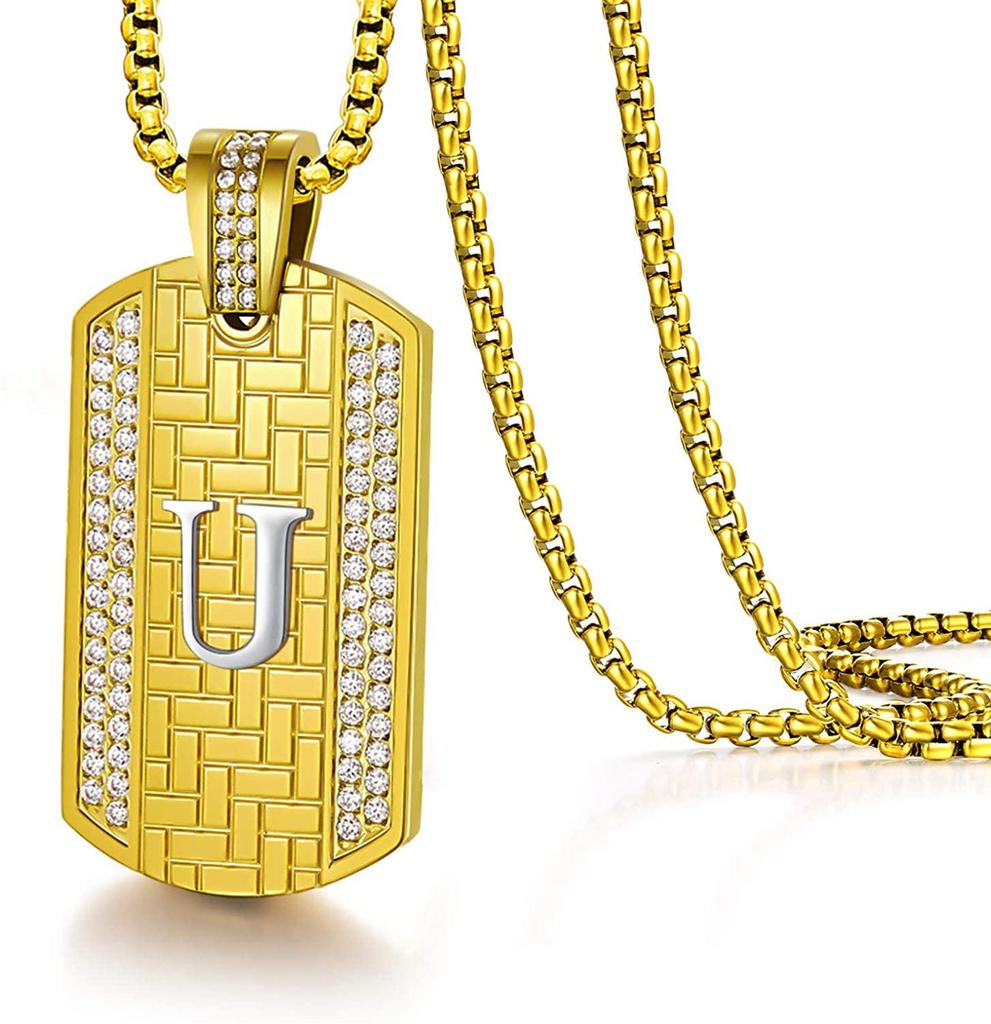 Capital Letter Pendant Necklaces for 