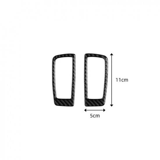 2Pcs Carbon Fiber Rear Reading Light Cover Trim Fit for Porsche Panamera 2010-16