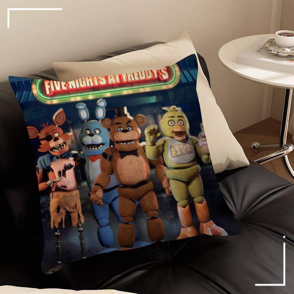 Movie Five N-Nights Game At F-Freddys    Cushion Cover Car Throw Pillow Case For Sofa Car Christmas Gift 40x40cm 45x45cm