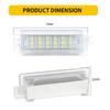 2pcs LED Door Footwell Trunk Light For BMW Mini COOPER R50 R52 R53 R55 R56 R57 R60 For Mini R58 Coupe 11-15 R59 Roadster 12-15