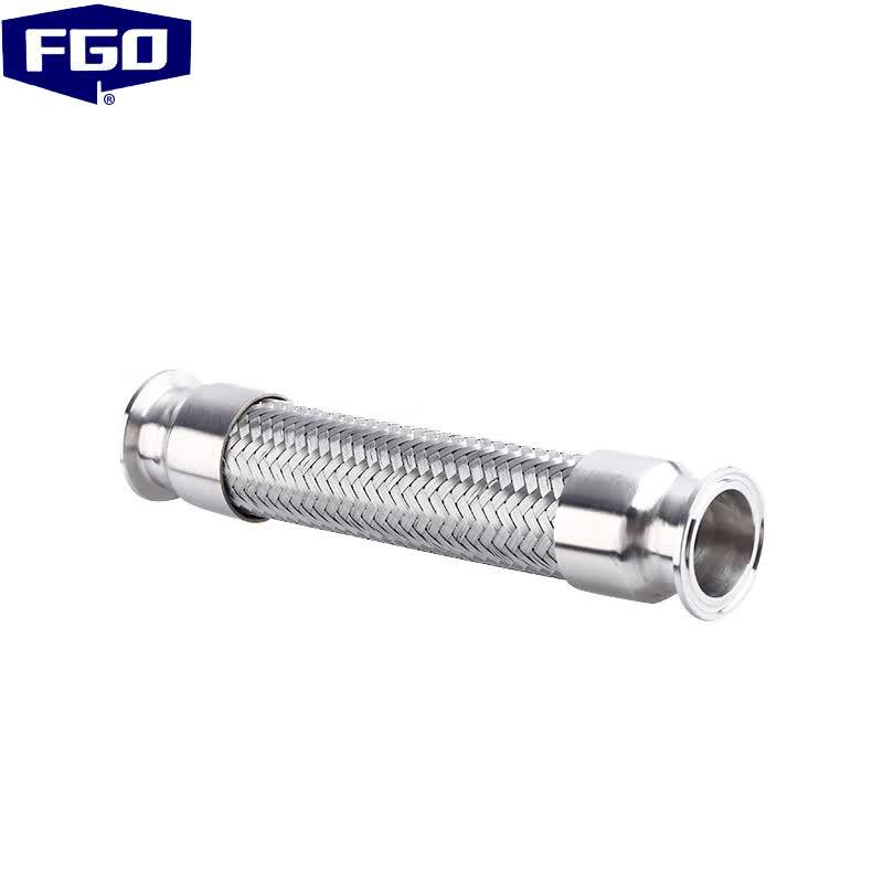 FGO 316 Stainless Steel Metal Braided Hose DN40 x 600mm