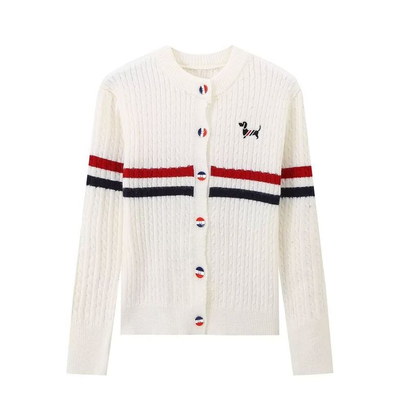 Kaslead New Arrival Women's Clothing Fashion Style Stylish Simple and Versatile Casual Button Decoration Knitting Cardigan