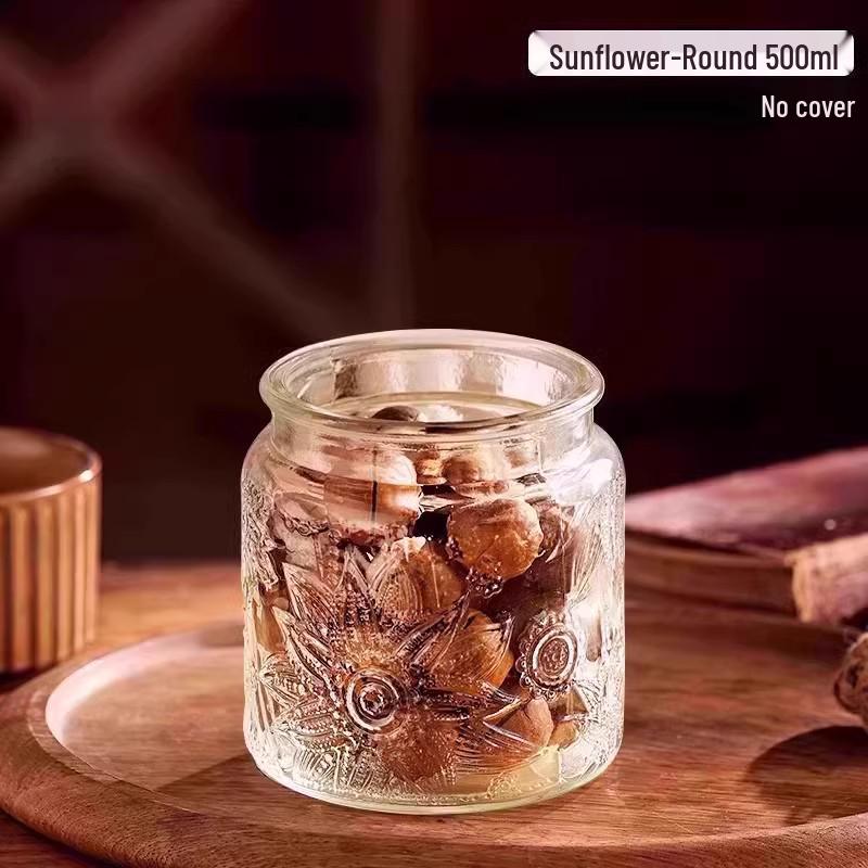 Luftdichtes Glasvorratsglas für Snacks, Trockenfrüchte, Tee, Zucker und Getreide