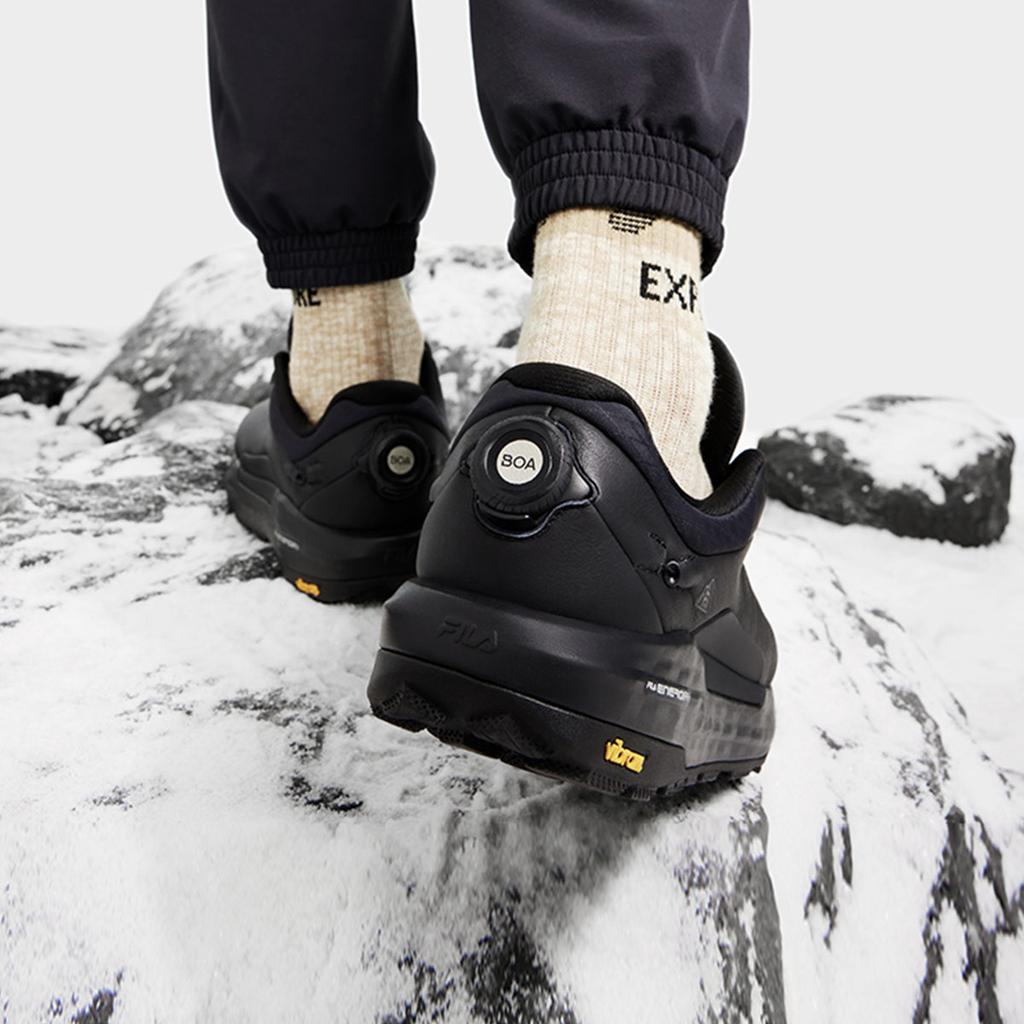 FILA Boa Explorer 2 Elite Casual Low Top Running Shoes Men sneaker Black A12M441221FBK