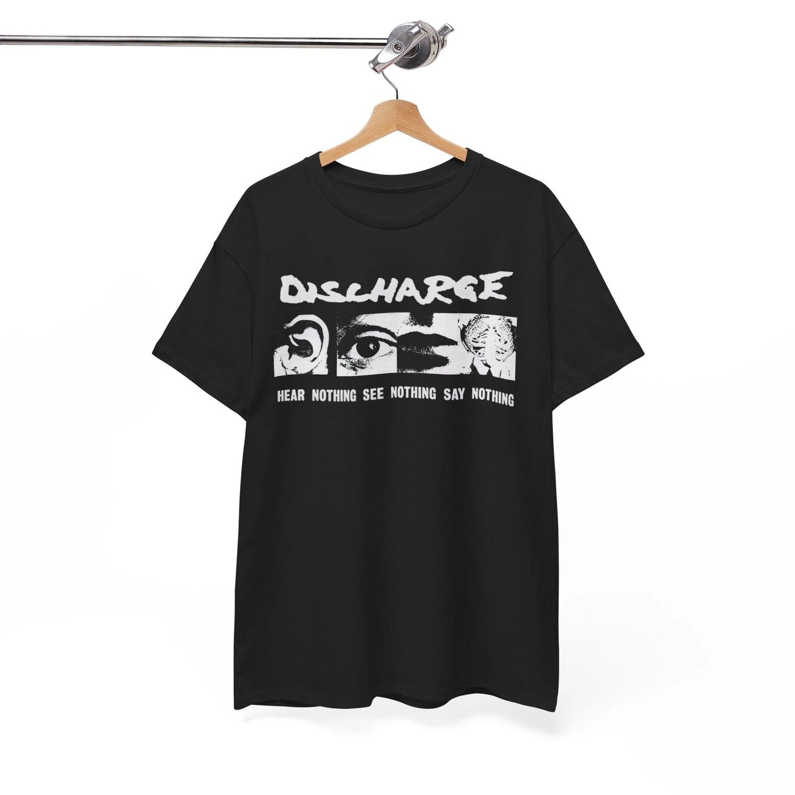 Футболка Discharge Hear Nothing панк краст д-бит, Унисекс футболка M
