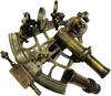 SÄLLSYNT NY Mässing Sextant Nautisk Mässing Sextant Fungerande Marin Vintage/Låda