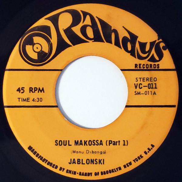 

7inch Record JABLONSKI - Soul Makossa VC011 Randy s US Reggae, Ska & Dub Used