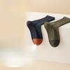 Men's Autumn and Winter Pure Cotton Warm Long Socks, Color-blocking and Versatile, Thickened Anti-odor and Sweat-absorbing Long Socks