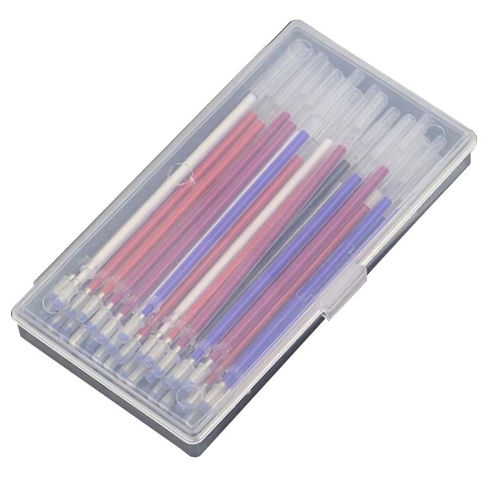 40Pcs Coarse Rod Heat Erasable Marking Pen Fabric Sewing 13cm High Temperature Disappearance Refill Marker Pen
