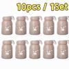 5/10Pcs Rabbit Tumbler Hot And Cold Tumbler Souvenir Glass Cup Thumbler Cup Leakproof Water Bottle Mug Drinkware