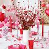 40cm  Artificial Heart-Shaped Flower Valentine's Day Decoration Berry Stem For Wedding Wreath Vase Filling DIY Home Party Decor