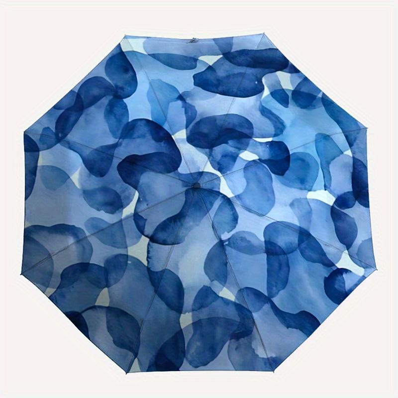 

1pc Camouflage Pattern Automatic Open/close Folding Compact Umbrella, 8 Rib Sturdy Canopy, Lightweight Portable, Commuting Use, Gift,,076